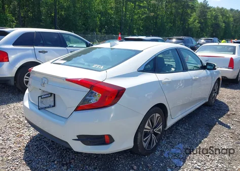 2017 Honda Civic Ex-L z USA, uszkodzony, nr VIN 19XFC1F70HE210046